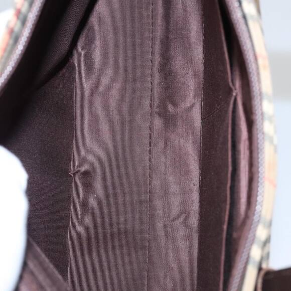 Burberry Nova Check Hand Bag Canvas Black Beige - Picture 10 of 16